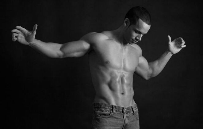 zakilaren tamaina handitu nahi duen gizona