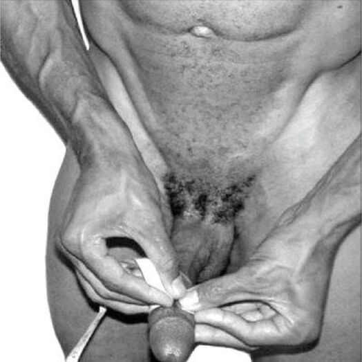 handitu aurretik zakila neurtzea