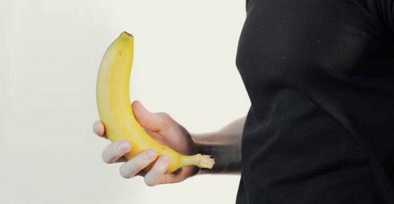 masajea zakila handitzeko banana baten adibidea erabiliz